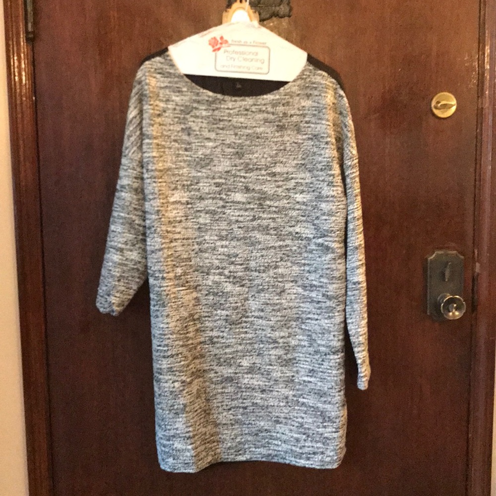 Black/white dress with Black on the back.